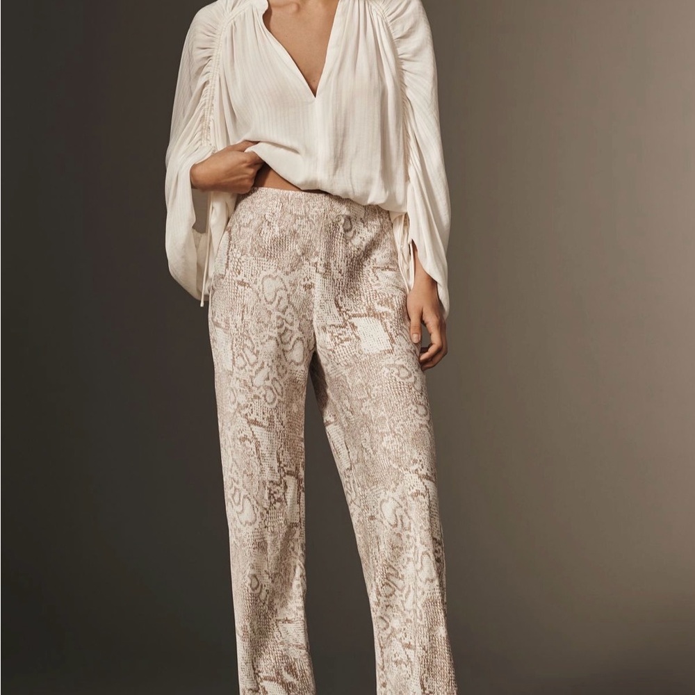 Anthropologie Tilda Pants: Snake Printed Edition